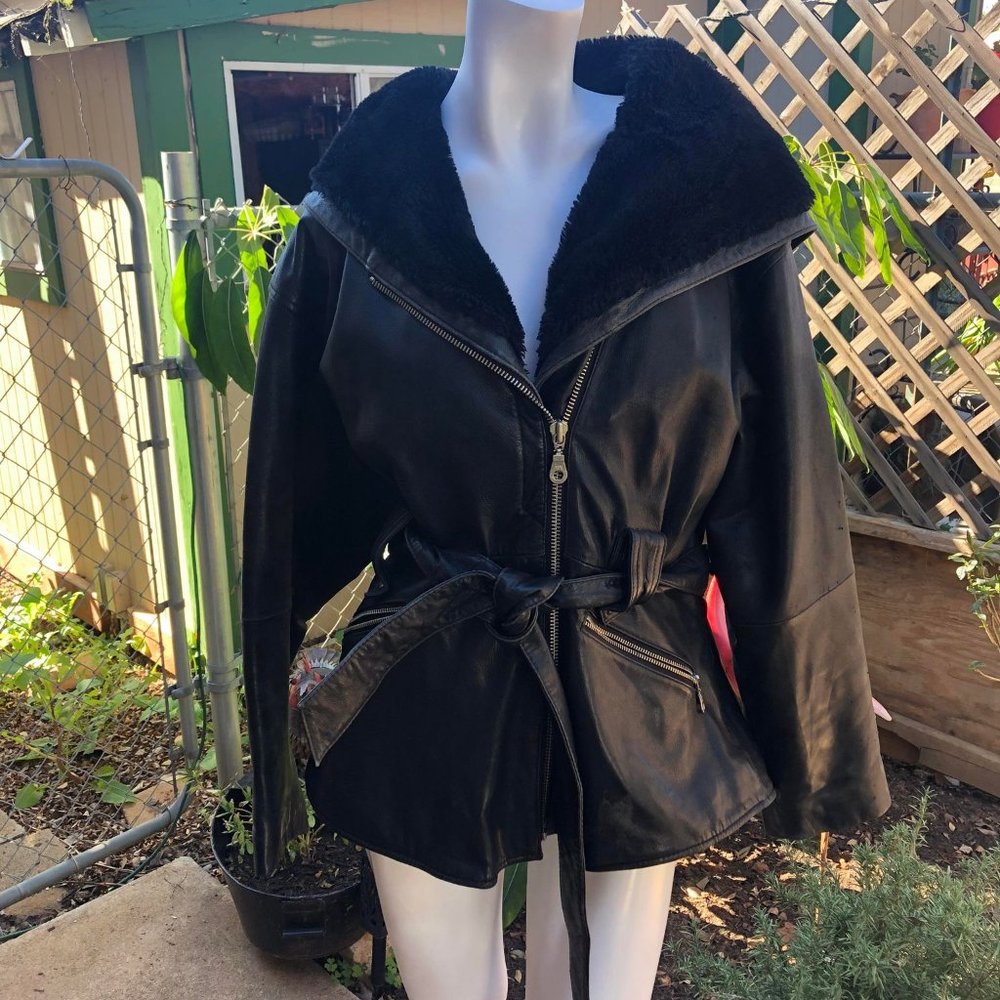 Wilsons Leather and Faux Fur Coat